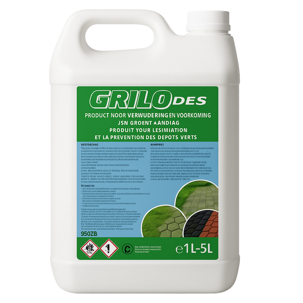 CHEMIEKOR Démousseur 5L | Grilo DES | Anti-mousse – Élimination des dépôts verts (Bouteille)