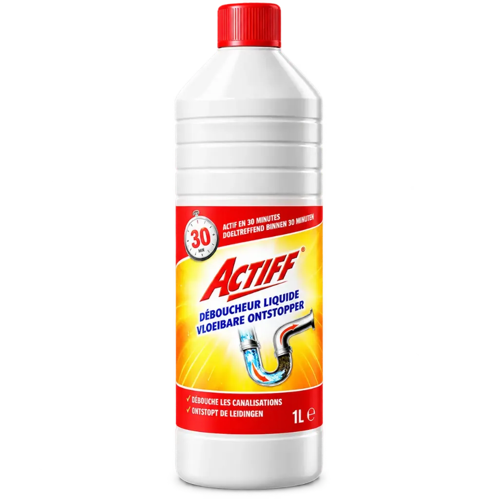 [883934] ACTIFF Vloeibare Ontstopper - 1L (1 Fles: 1 x 1L)