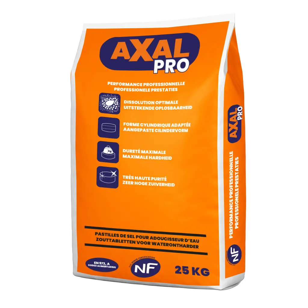 AXAL PRO 25KG - Zouttabletten Waterverzachter  (Zak 25KG)