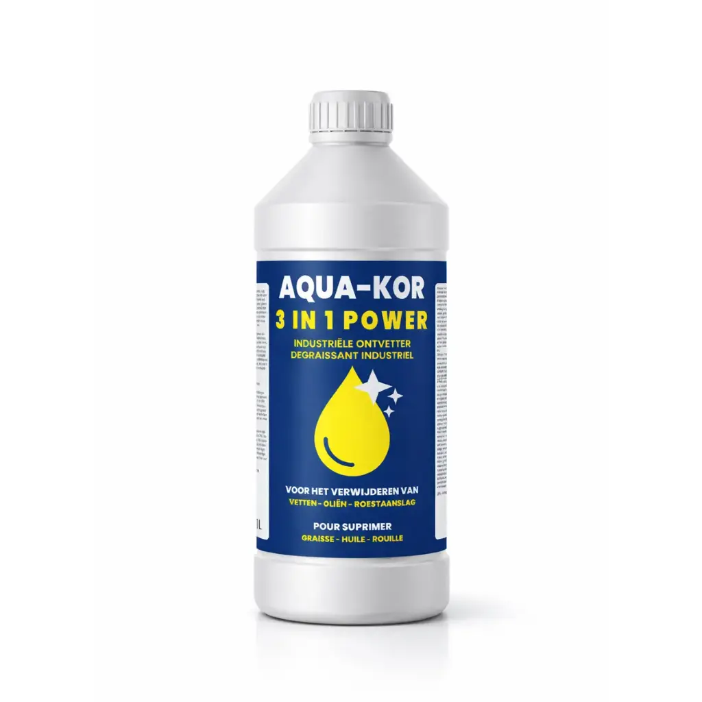 CHEMIEKOR AquaKor 1L – Removal of grease – Oil – Rust deposits (Bottle)