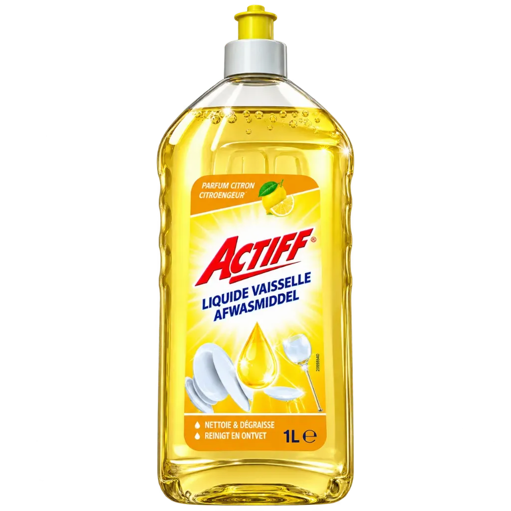 ACTIFF Liquide vaisselle Citron 1L (1 Bouteille: 1 x 1L)