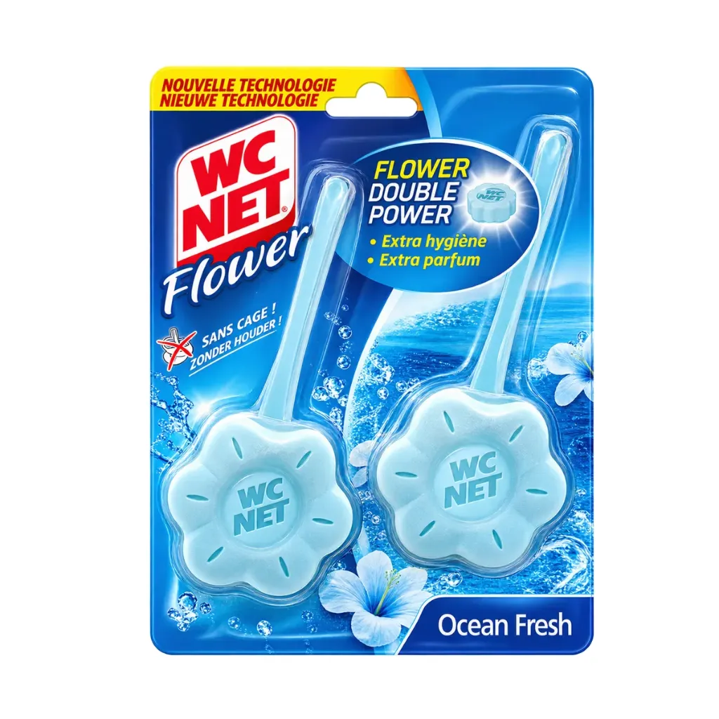 WC NET Toiletblok Flower 2 X 38 GR (1 Stuk: 2 x 38gr)