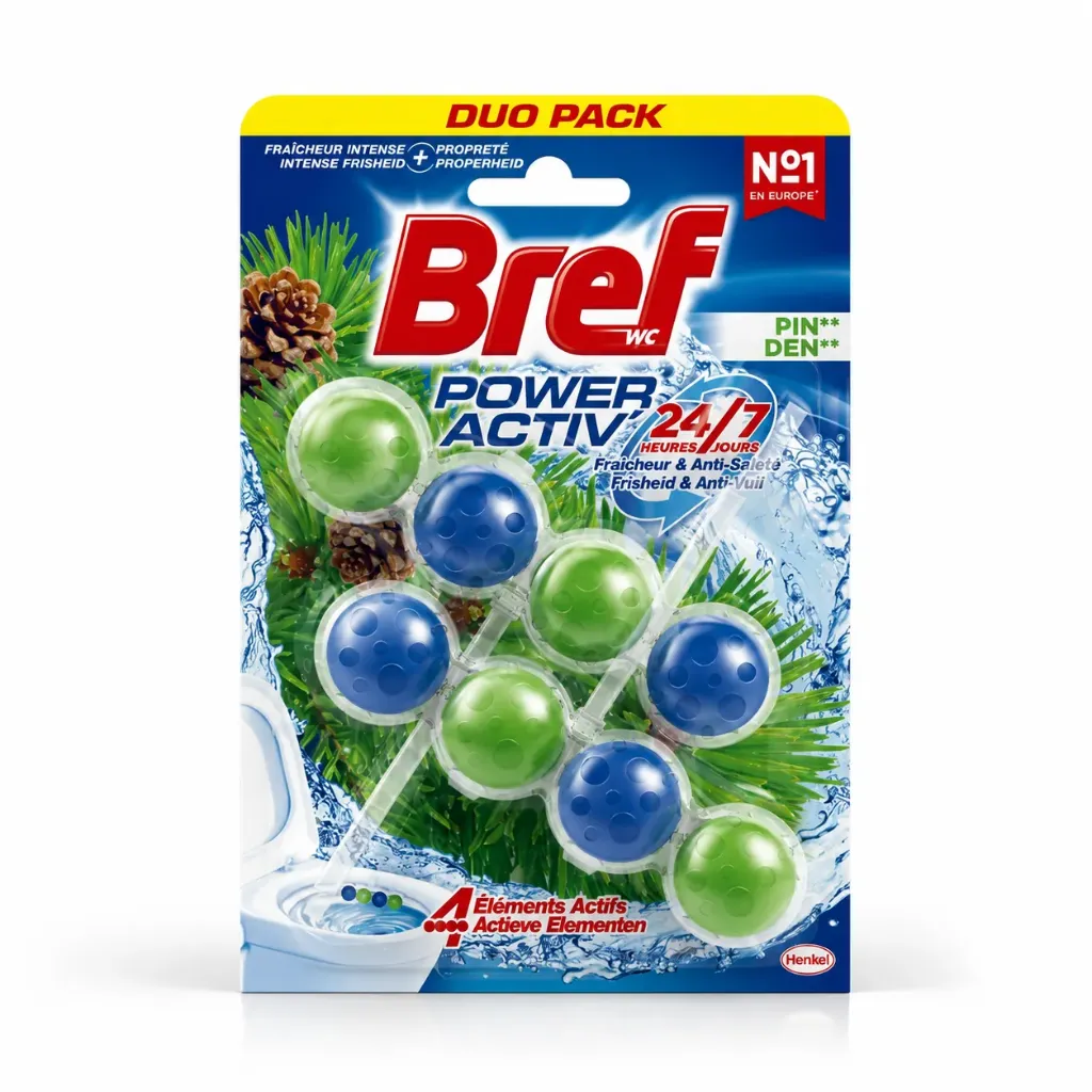 Bref WC Hanger 2x50 gr - Blocs WC Power Activ Duo Pack (1 Pièce)