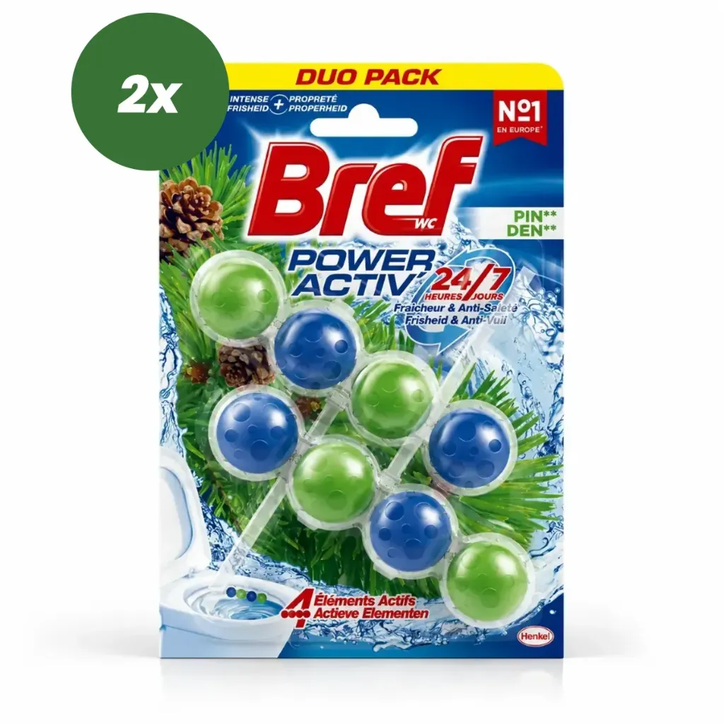 Bref WC Hanger 2x50 gr - Blocs WC Power Activ Duo Pack