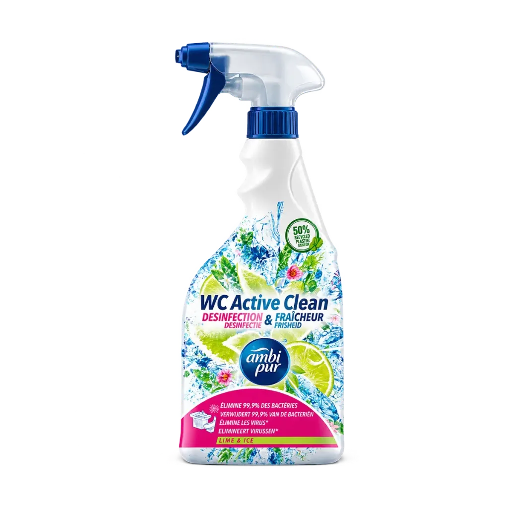Ambi Pur WC Active Clean Lime & Ice Spray 750ML (1 Bouteille : 1 x 750ML)