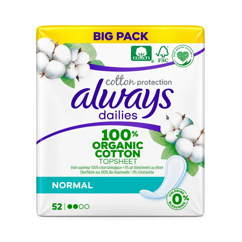 ALWAYS Dailies Inlegkruisjes Normal 52st. (1 Pièce)
