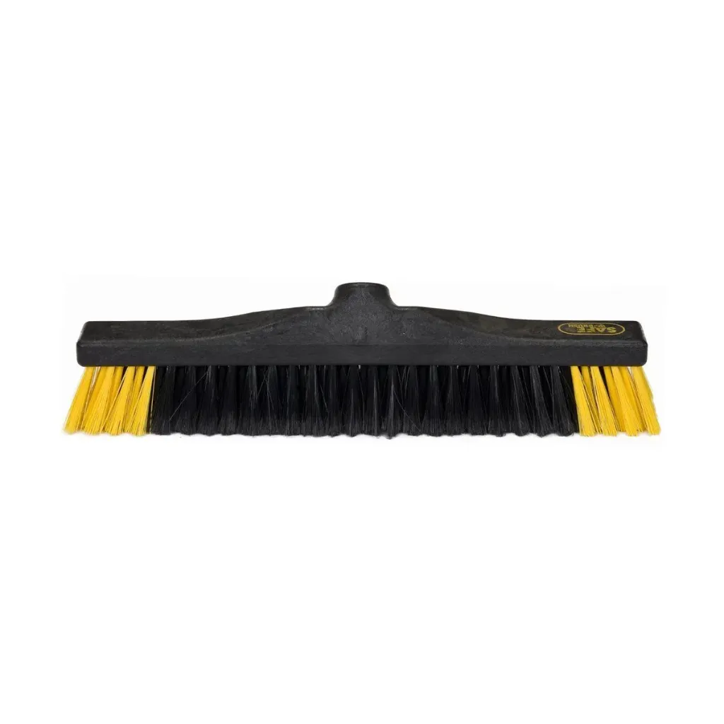Safebrush Kamerveger Recht Combi Zwart-Geel 40cm - Veegborstel (1 Borstel)