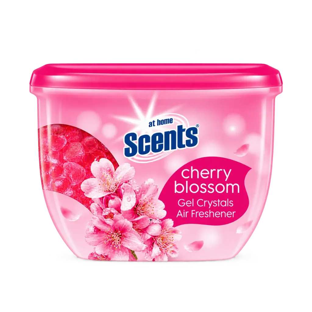 At Home Scents Cherry Blossom Gel Kristallen - Luchtverfrisser 150GR (1 Stuk: 1 x 150gr)