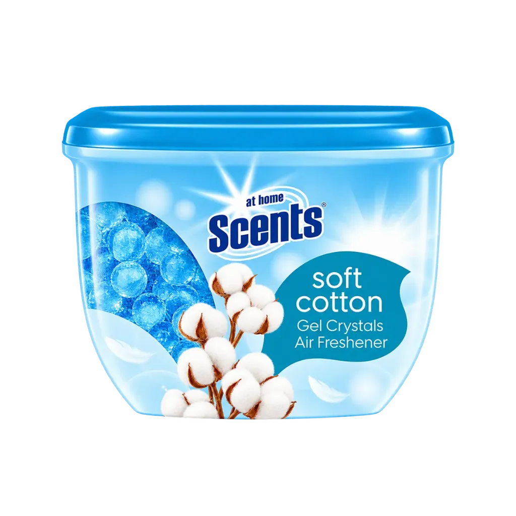 At Home Scents Cotton Linen Gel Kristallen - Luchtverfrisser 150GR (1 Stuk: 1 x 150gr)
