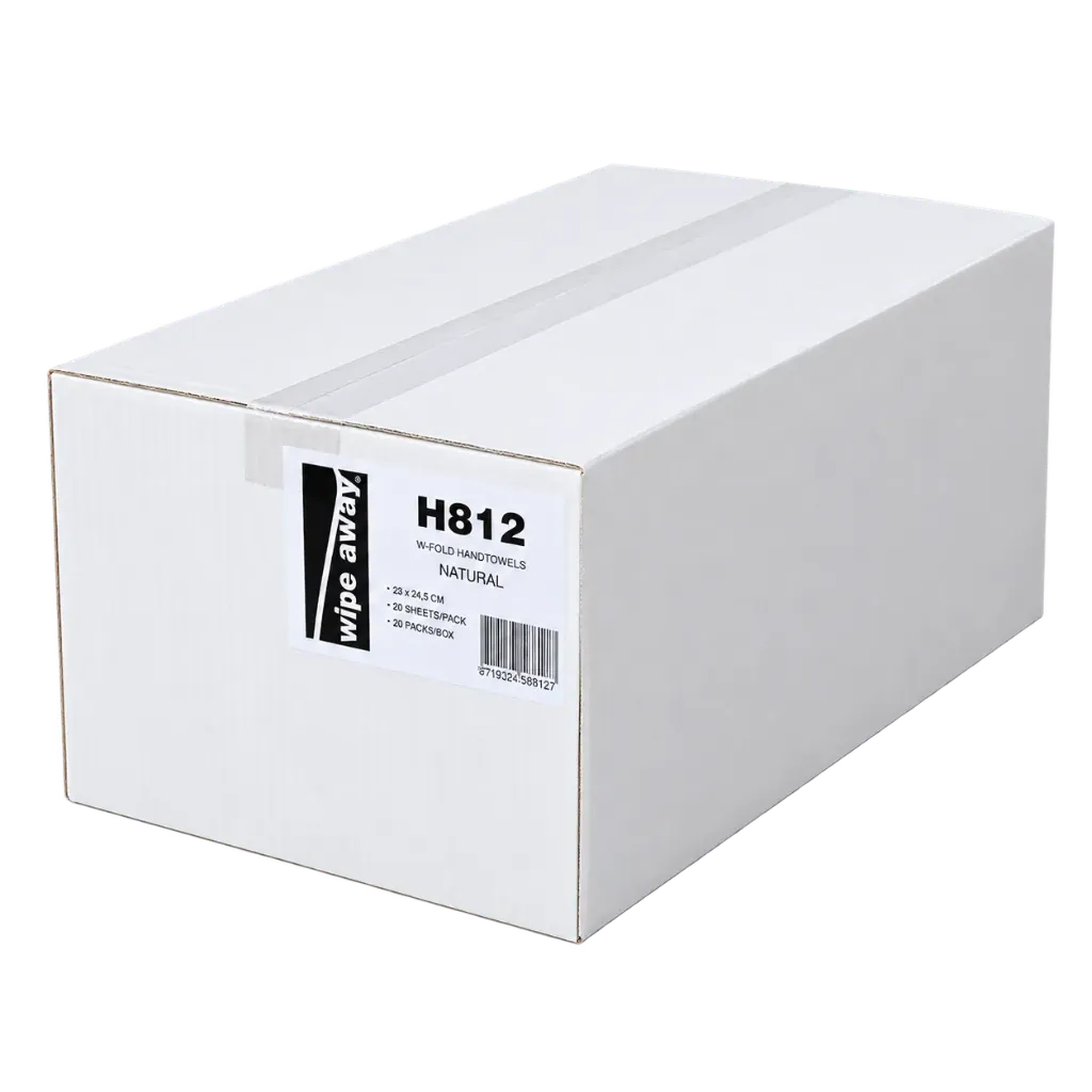 Handdoekpapier V-vouw 2L cell. Grijs 23x25cm 20x250st - Papier voor Tork H3 (1 Doos: 20 x 250st.)
