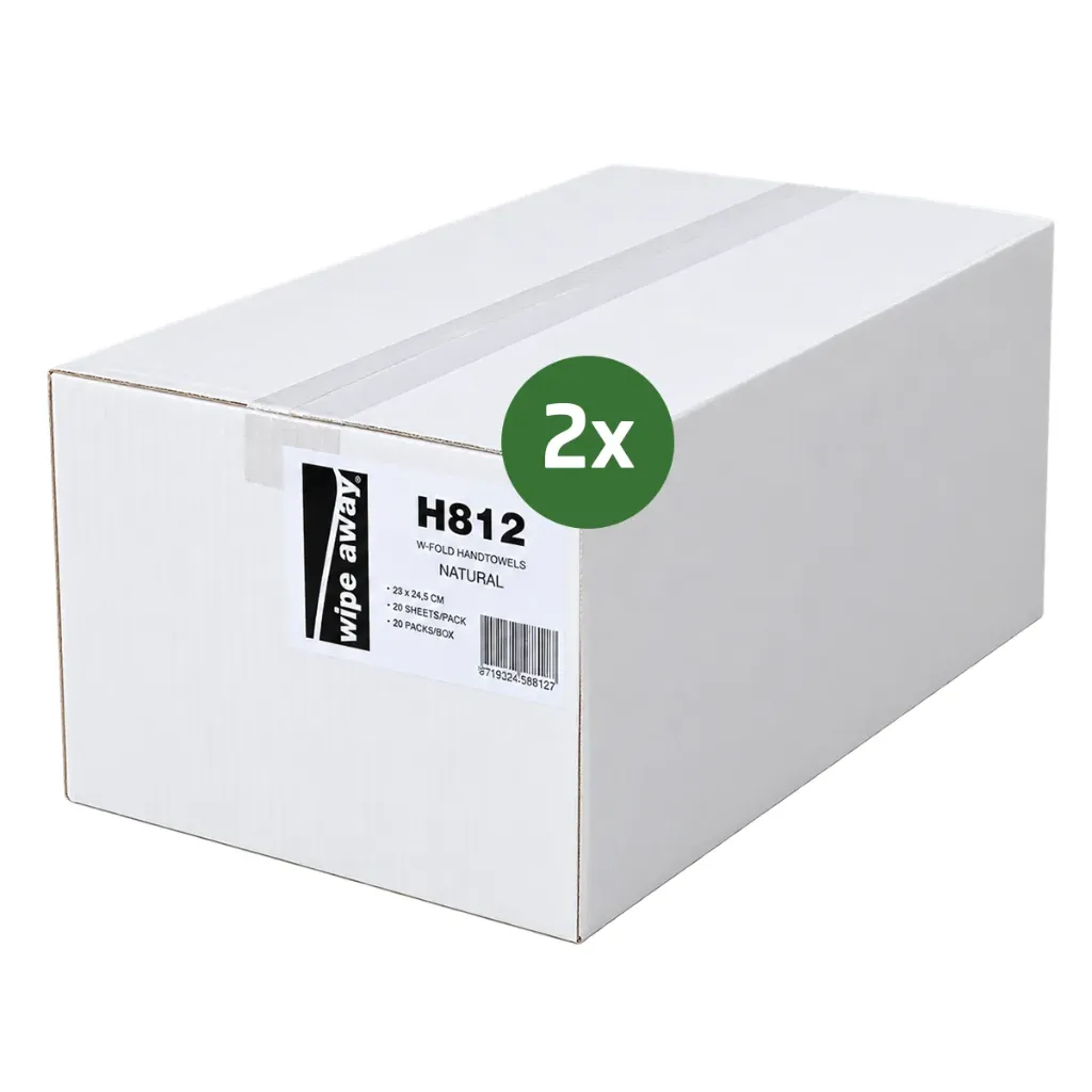 Handdoekpapier V-vouw 2L cell. Grijs 23x25cm 20x250st - Papier voor Tork H3