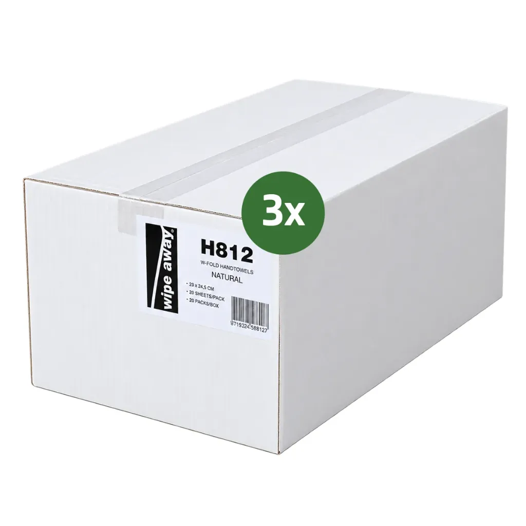 Handdoekpapier V-vouw 2L cell. Grijs 23x25cm 20x250st - Papier voor Tork H3