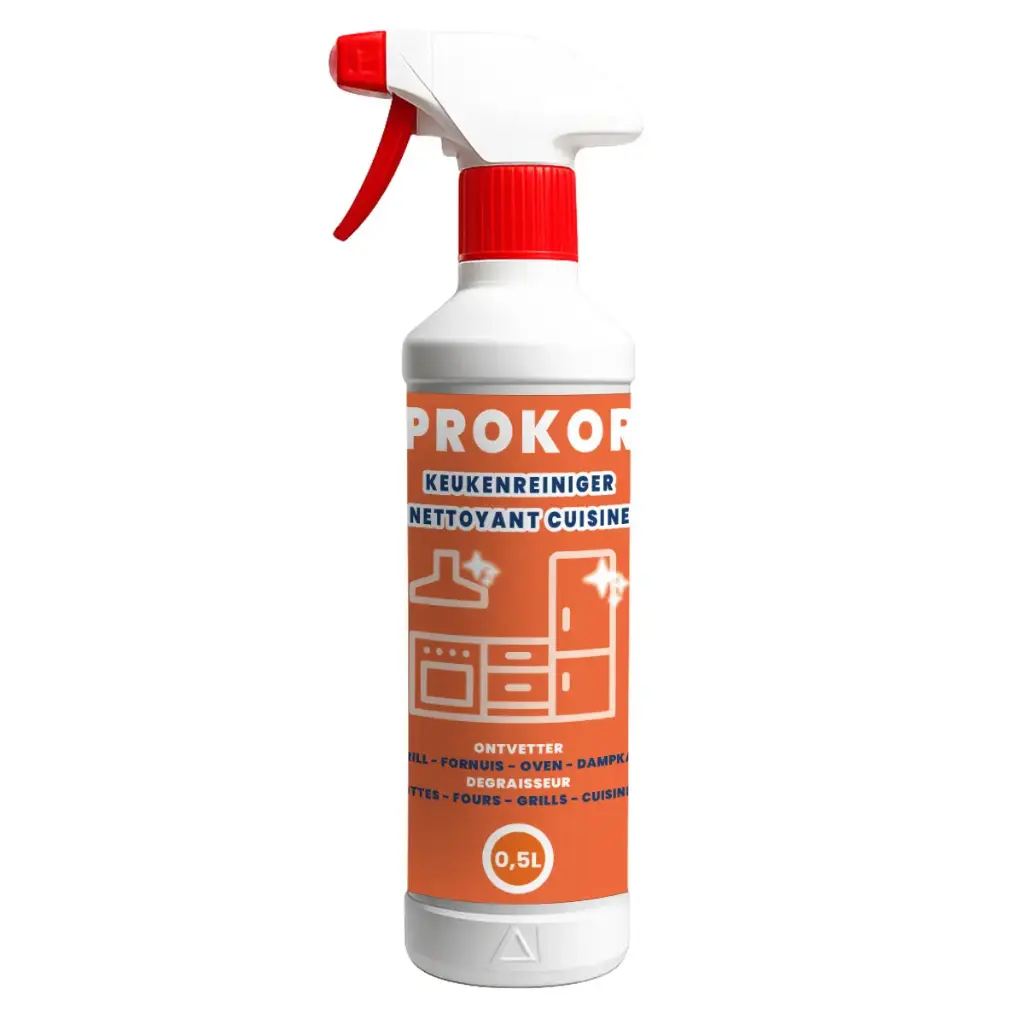 CHEMIEKOR Prokor 500 ML – Dampkap Ontvetter, Fornuis-, Oven- & Grillreiniger (1 Fles)